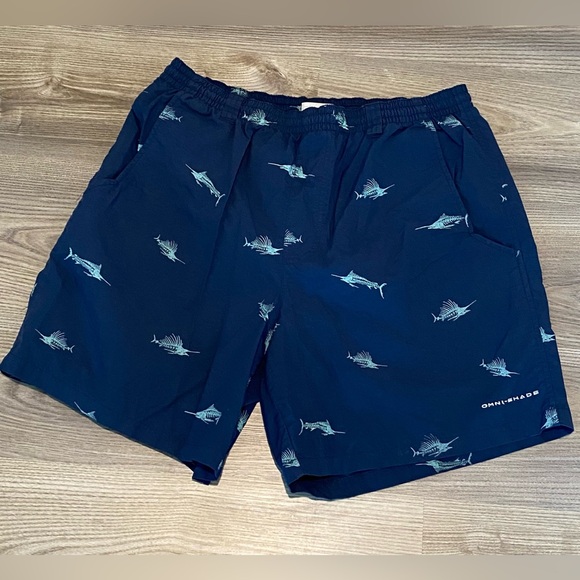 Columbia Other - Columbia PFG Omni Shade Backcast II Lined Swim Trunks Mens Medium Marlin Navy